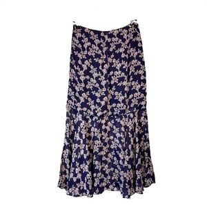Stevie May Ruched Floral Midi Skirt